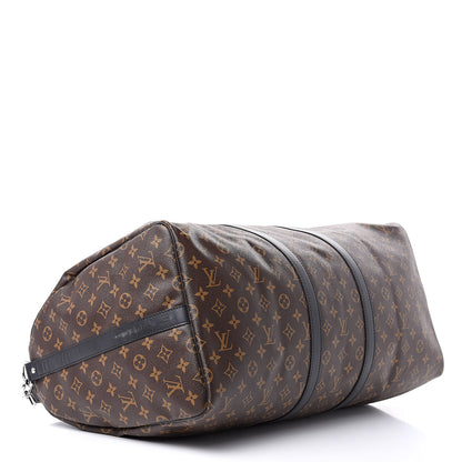 Louis Vuitton Monogram Macassar Keepall Bandouliere 55 4 of 10