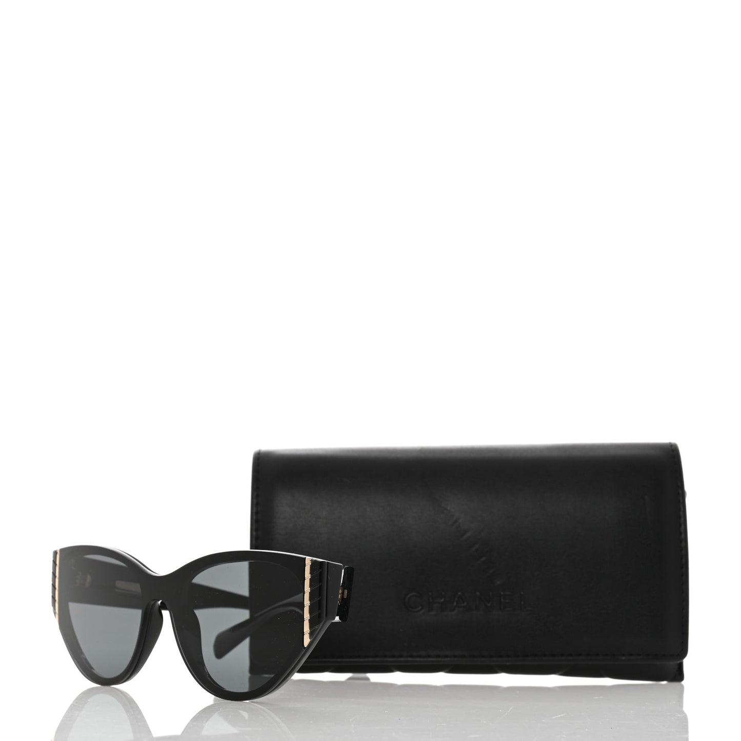 Acetate Cat Eye Sunglasses 6054 Black