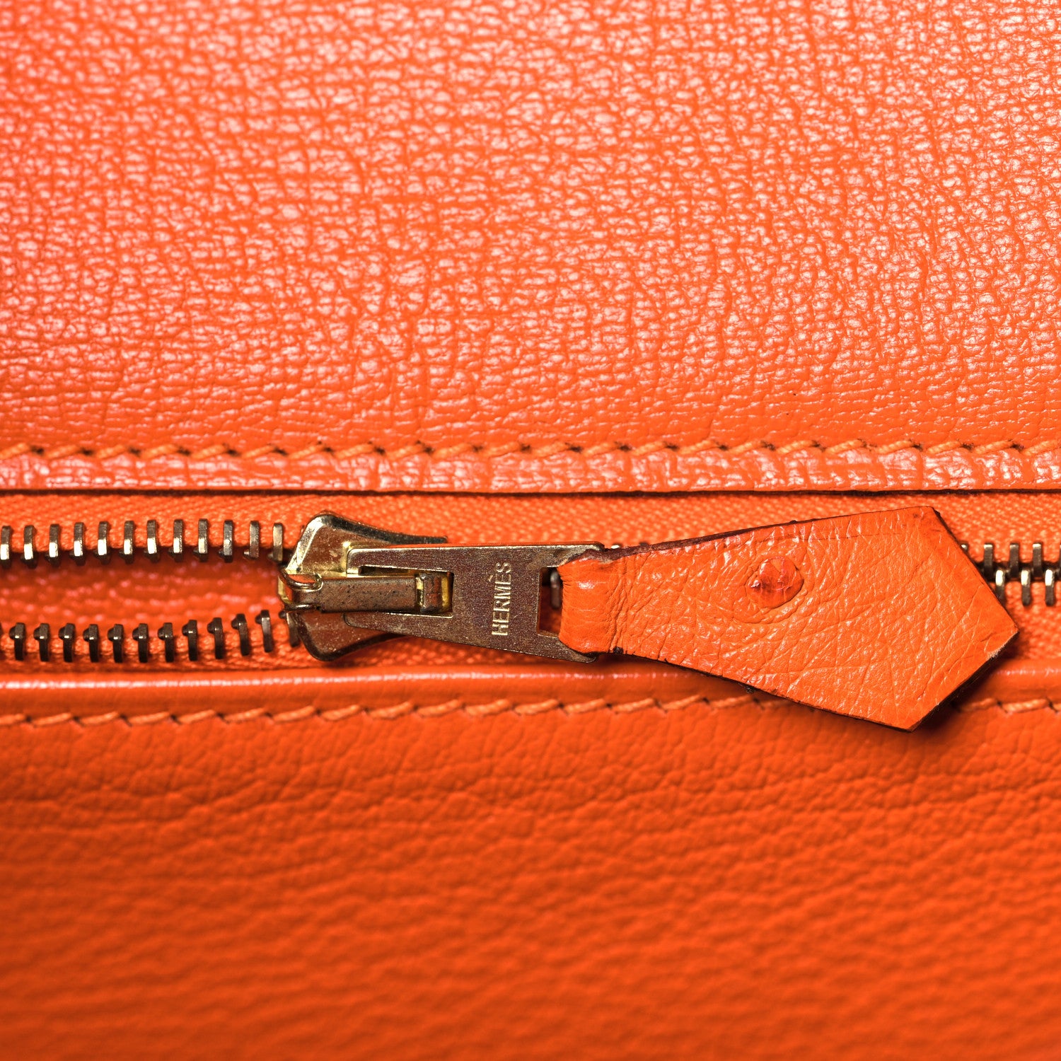 Hermes Ostrich Birkin 35 Orange 3 of 35