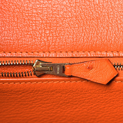 Hermes Ostrich Birkin 35 Orange 3 of 35