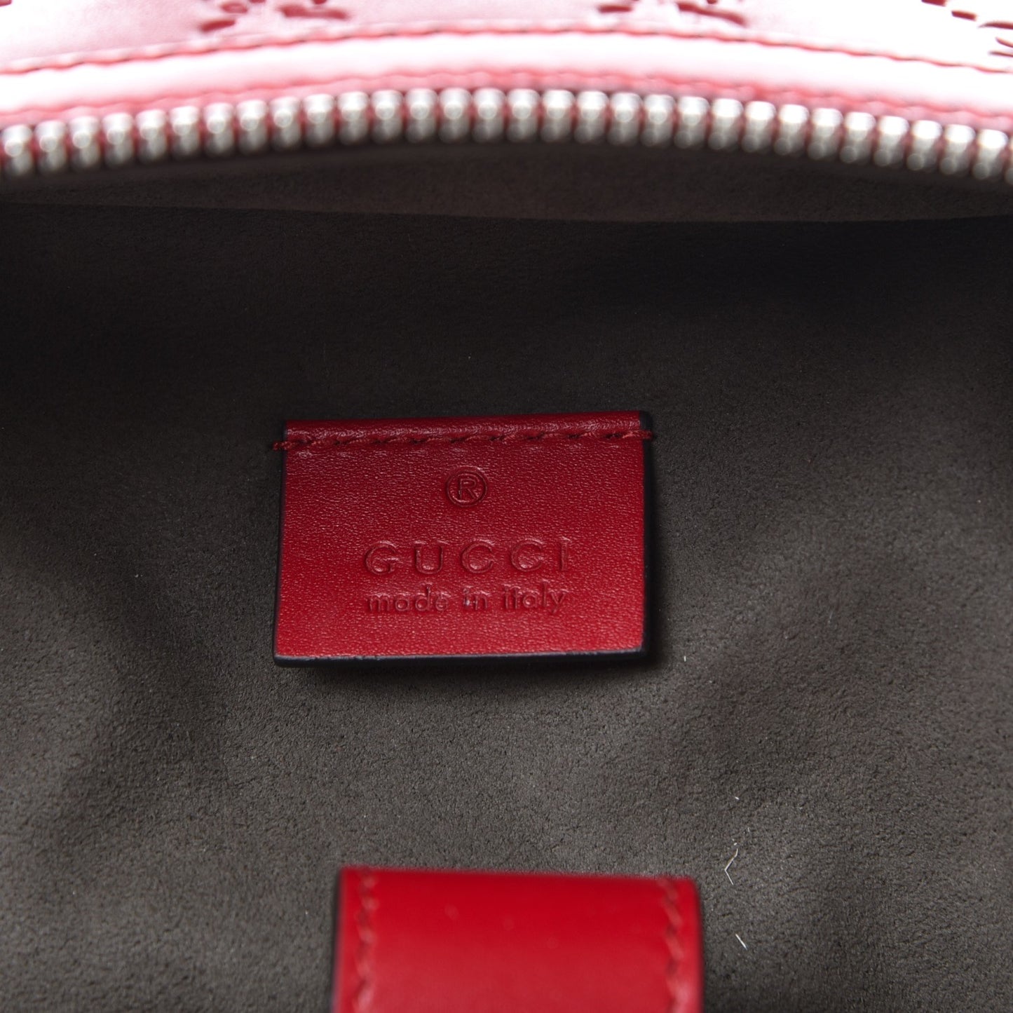 Guccissima Signature Day Backpack Hibiscus Red