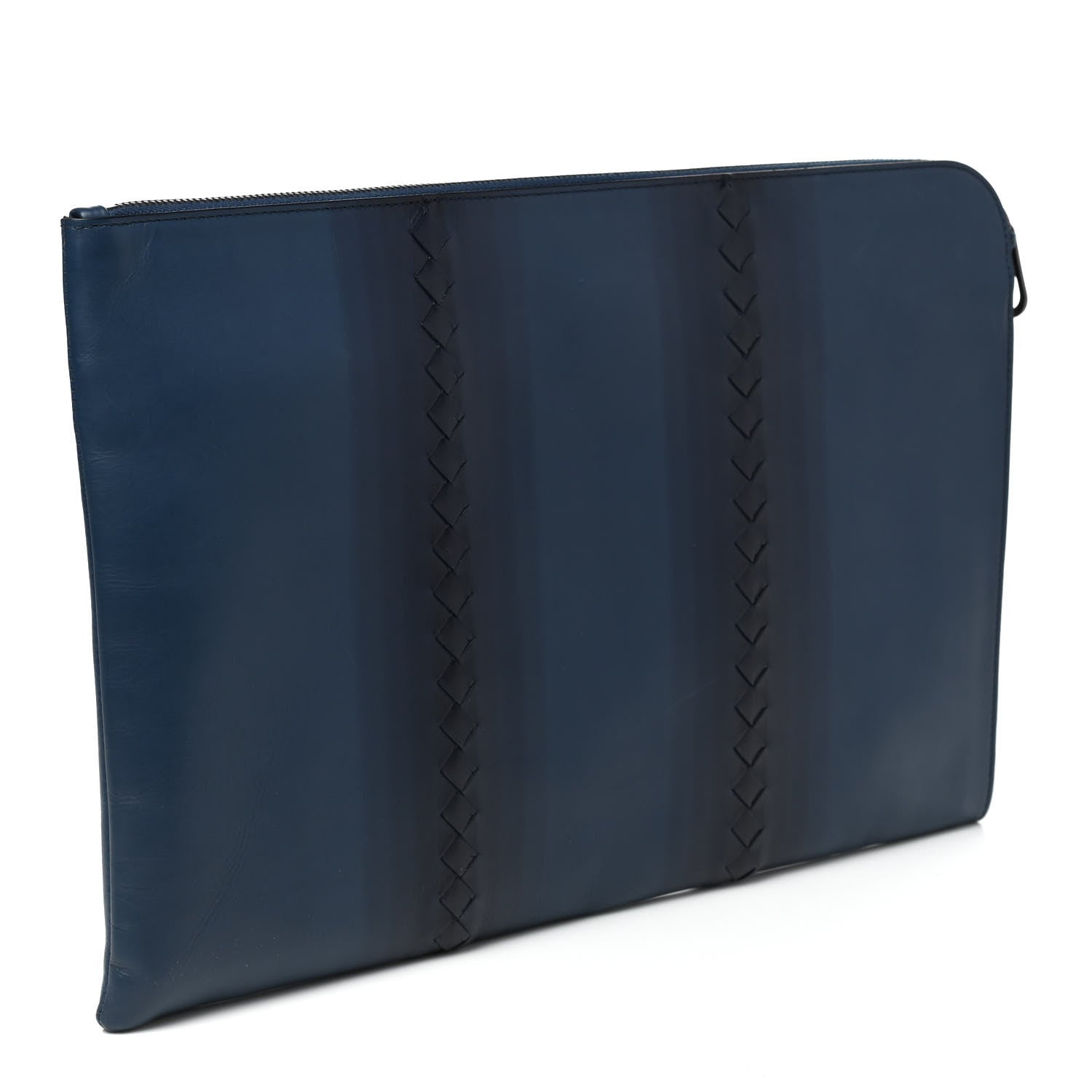 Bottega Veneta Nappa Braided Document Case Navy 3 of 10
