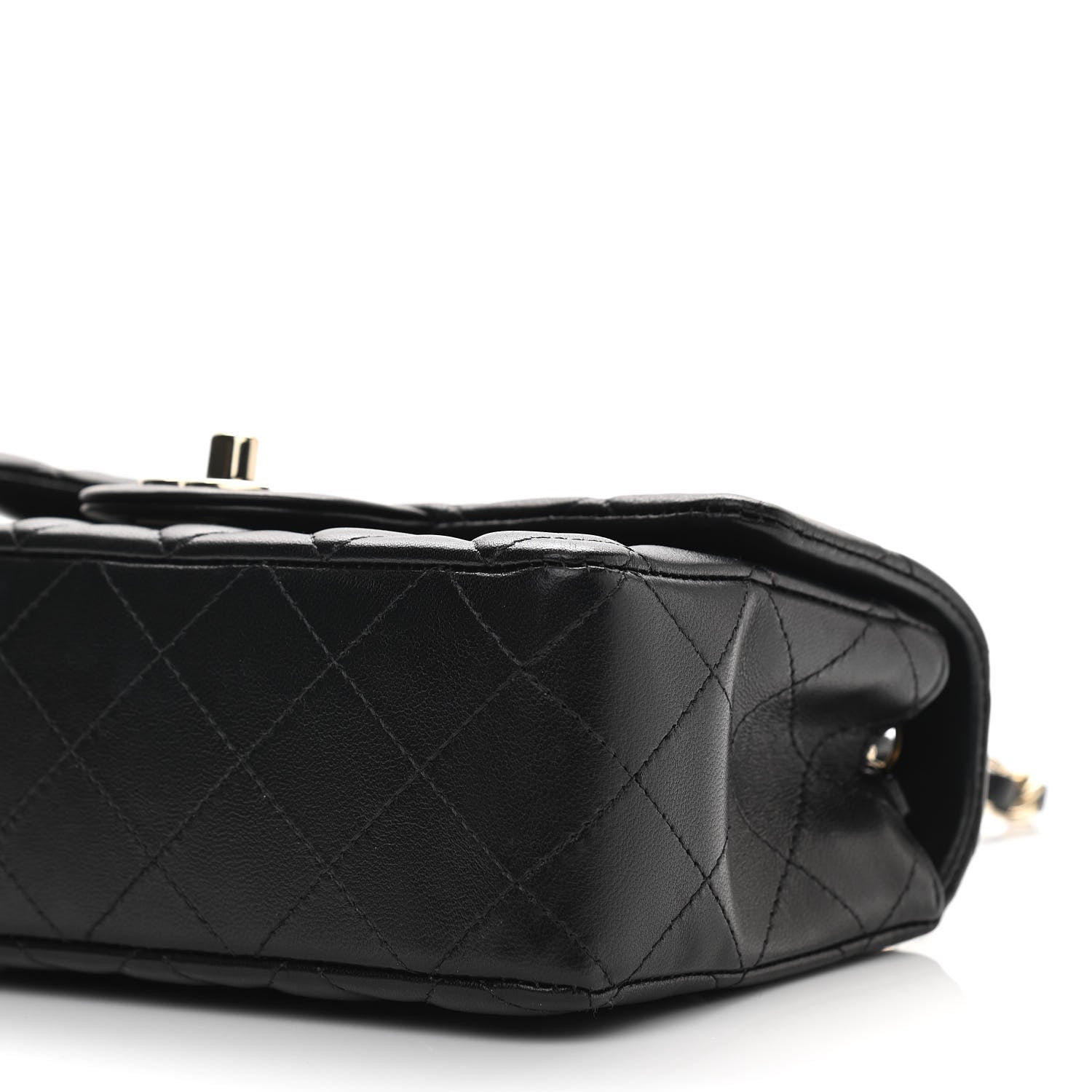 Chanel Lambskin Quilted Mini Rectangular Flap Black 10 of 11
