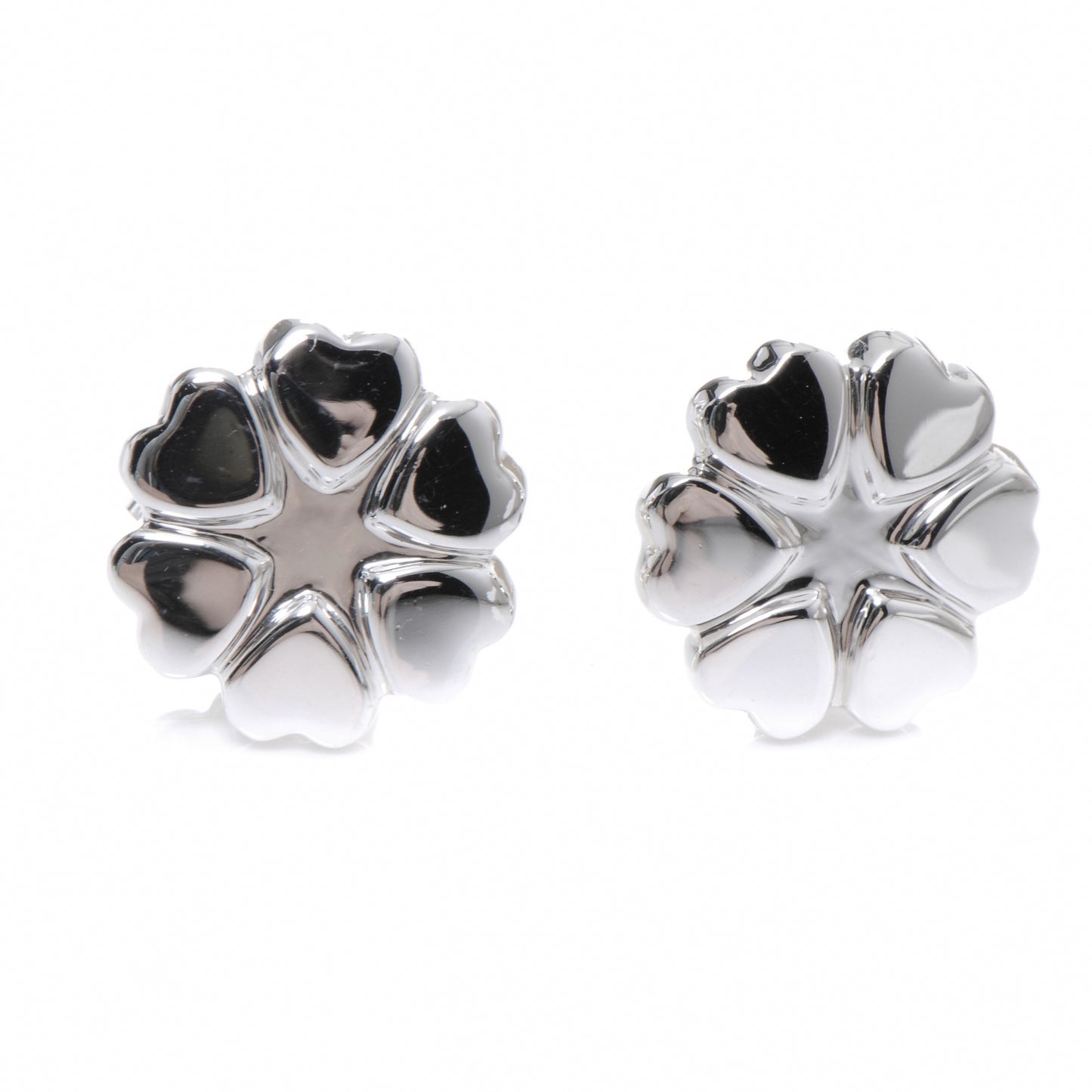 Sterling Silver Crown Of Hearts Earrings