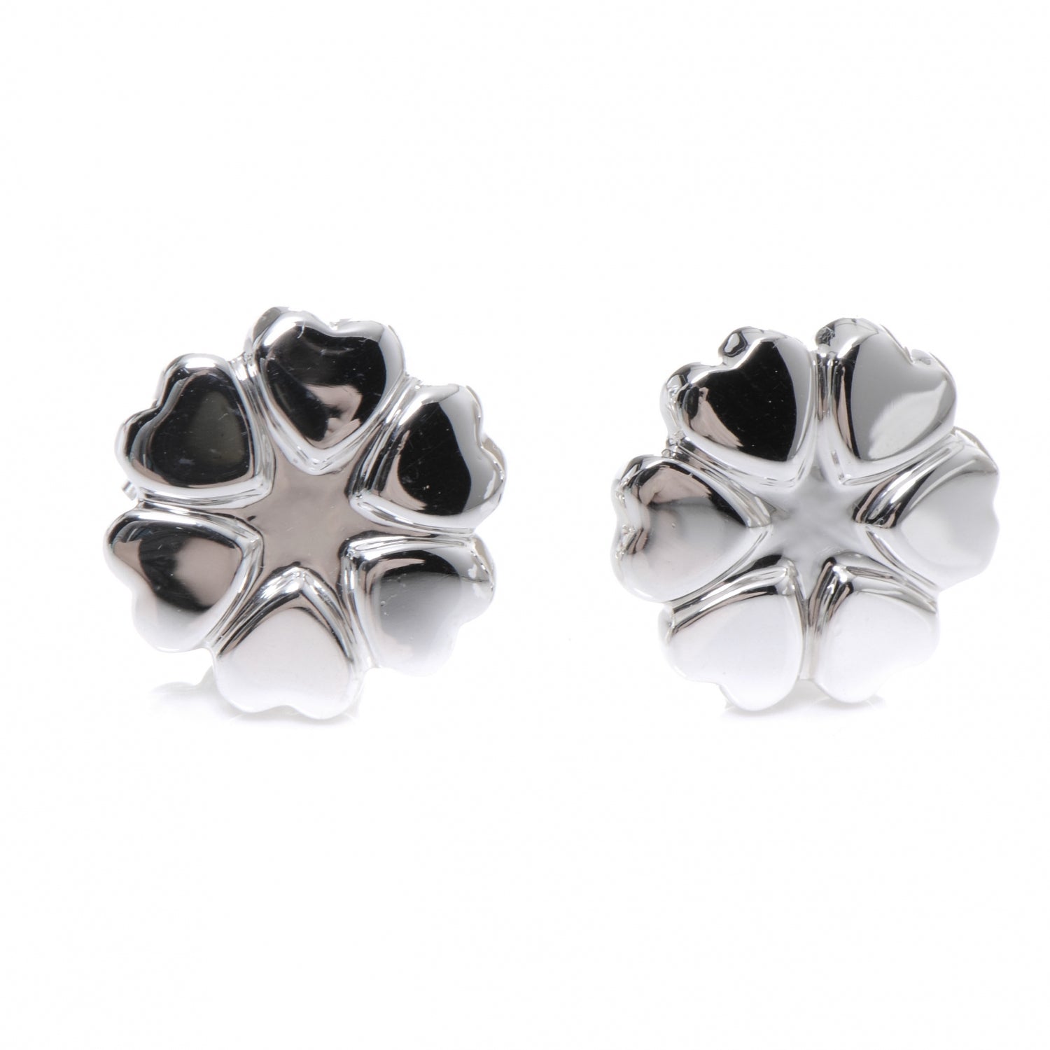 Tiffany Sterling Silver Crown Of Hearts Earrings 1 of 4