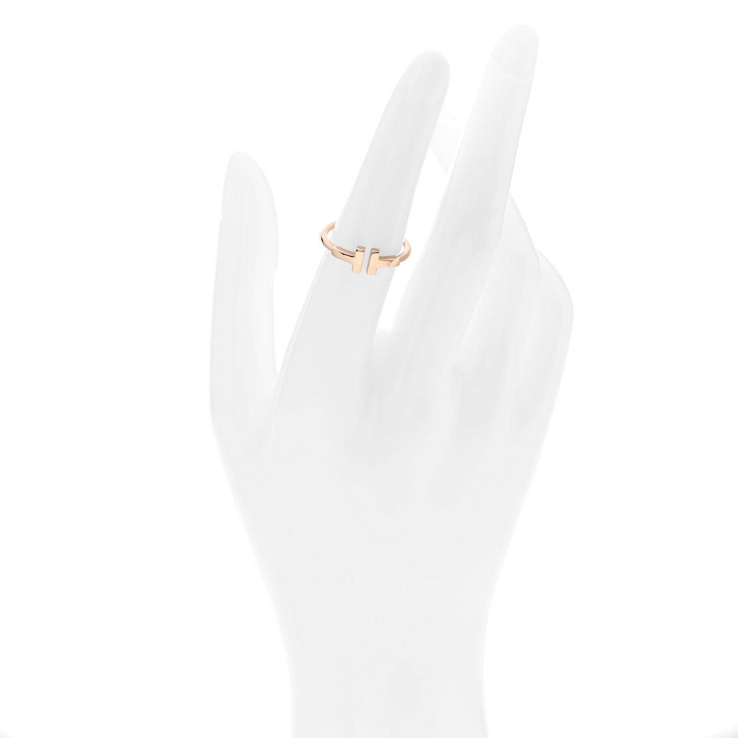 18K Rose Gold T Wire Ring 53 6.25