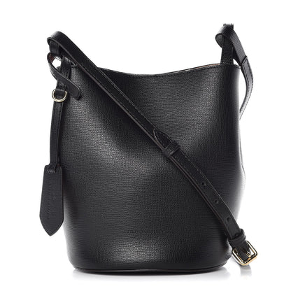 Burberry London Grainy Calfskin Small Lorne Bucket Crossbody Black 1 of 9