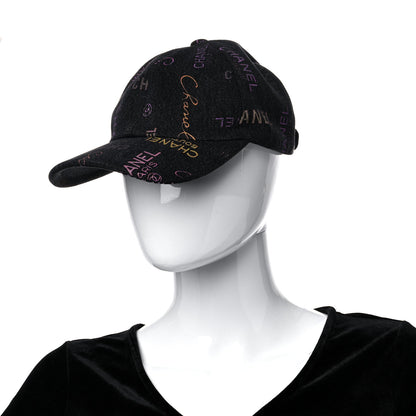 Chanel Denim Mood Cap Hat Black 2 of 7