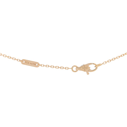 Van Cleef & Arpels 18K Yellow Gold Mother of Pearl Sweet Alhambra Pendant Necklace 3 of 3