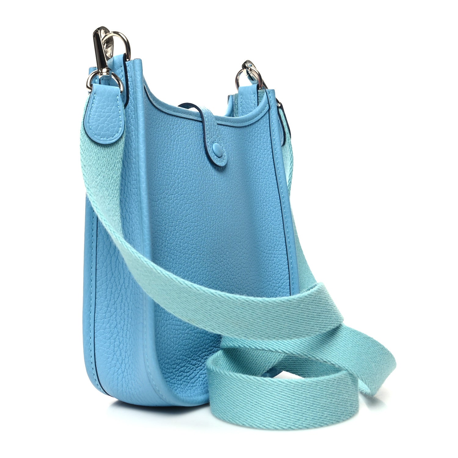 Hermes Taurillon Clemence Evelyne TPM Bleu Du Nord 3 of 11