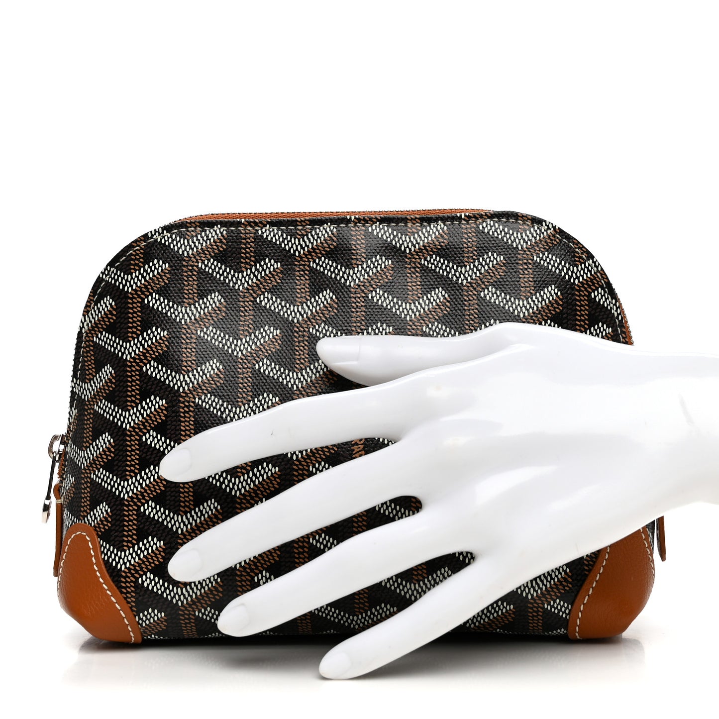 Goyardine Vendome Toiletry Pouch Black Gold
