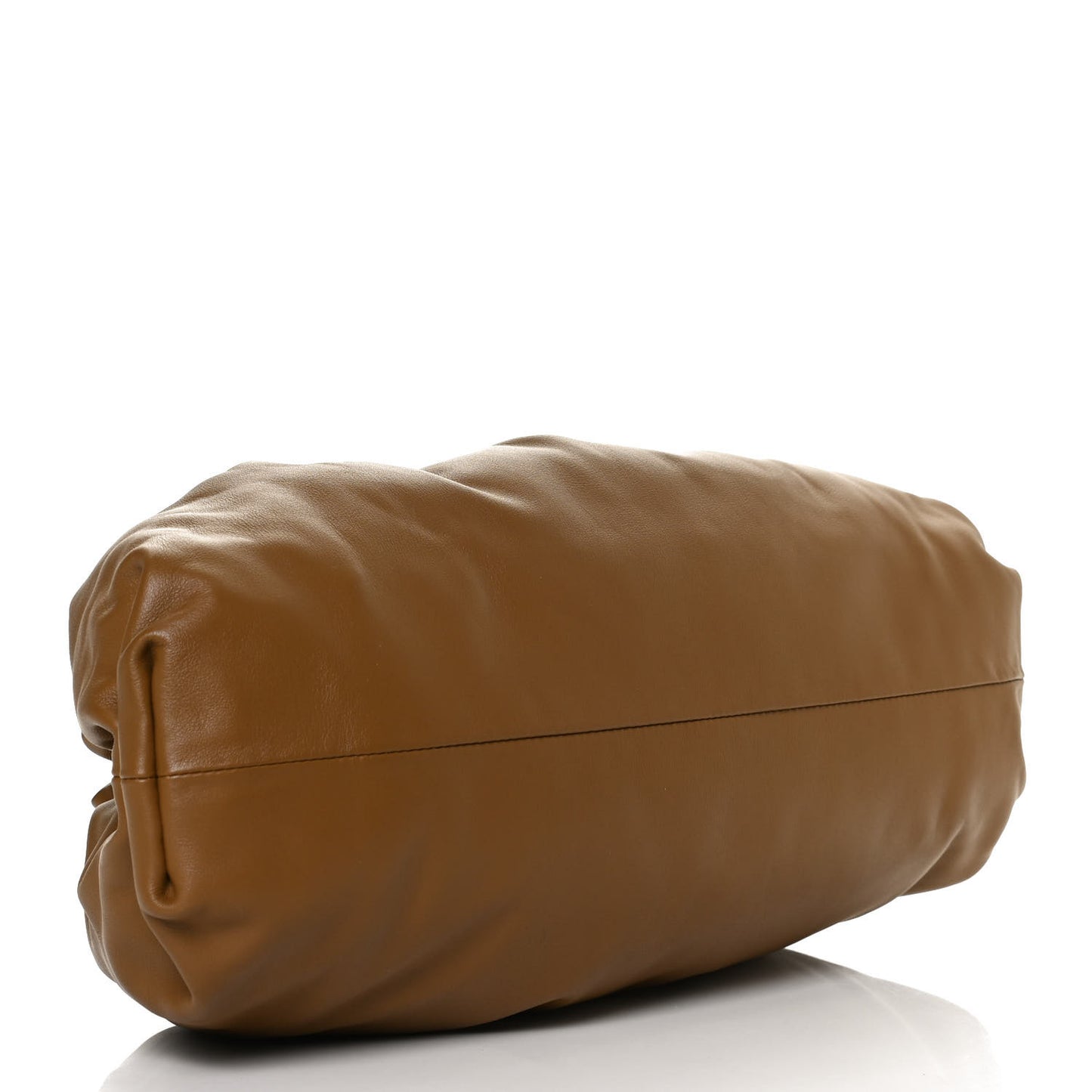 Smooth Butter Calf The Pouch Oversized Clutch Camello