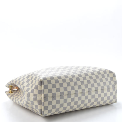Louis Vuitton Damier Azur Graceful MM Rose Ballerine 3 of 12