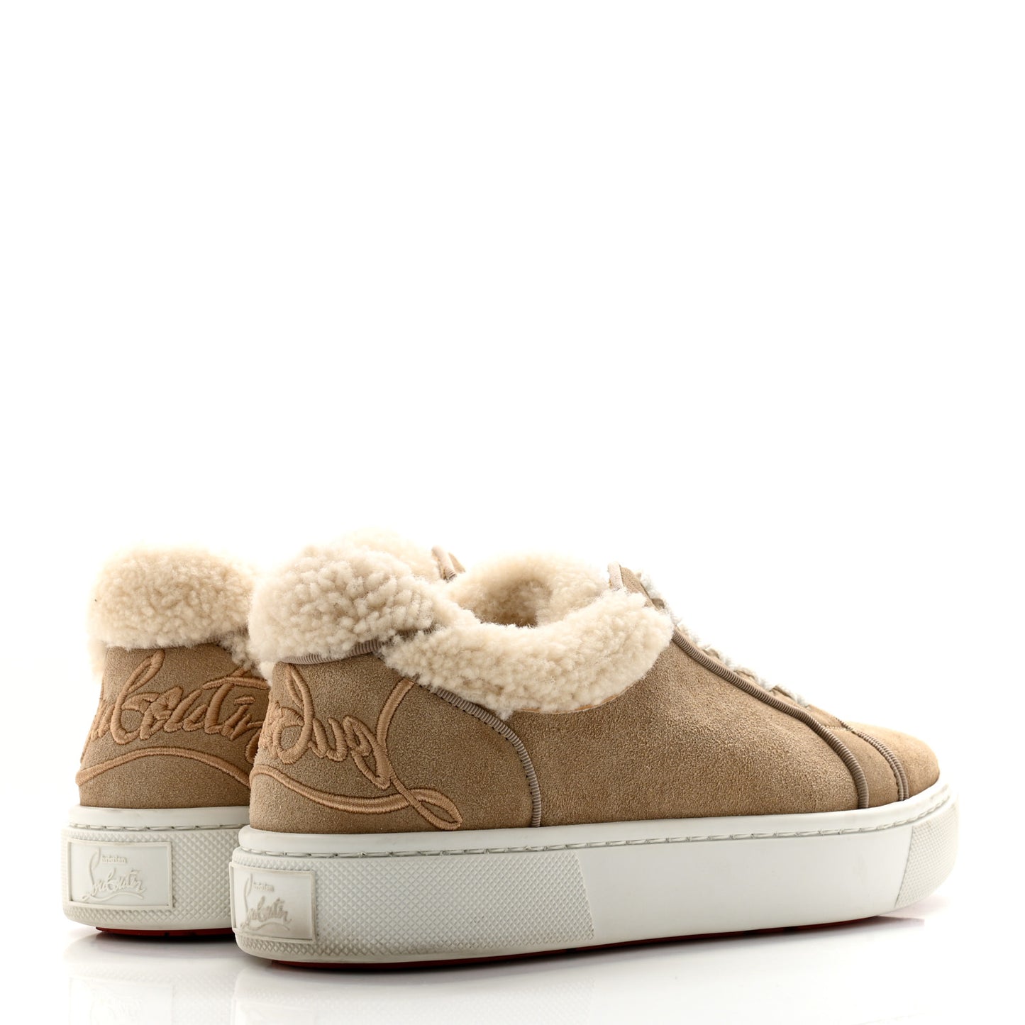 Suede Shearling Fun Vierissima Flat Sneakers 39.5 Atlas