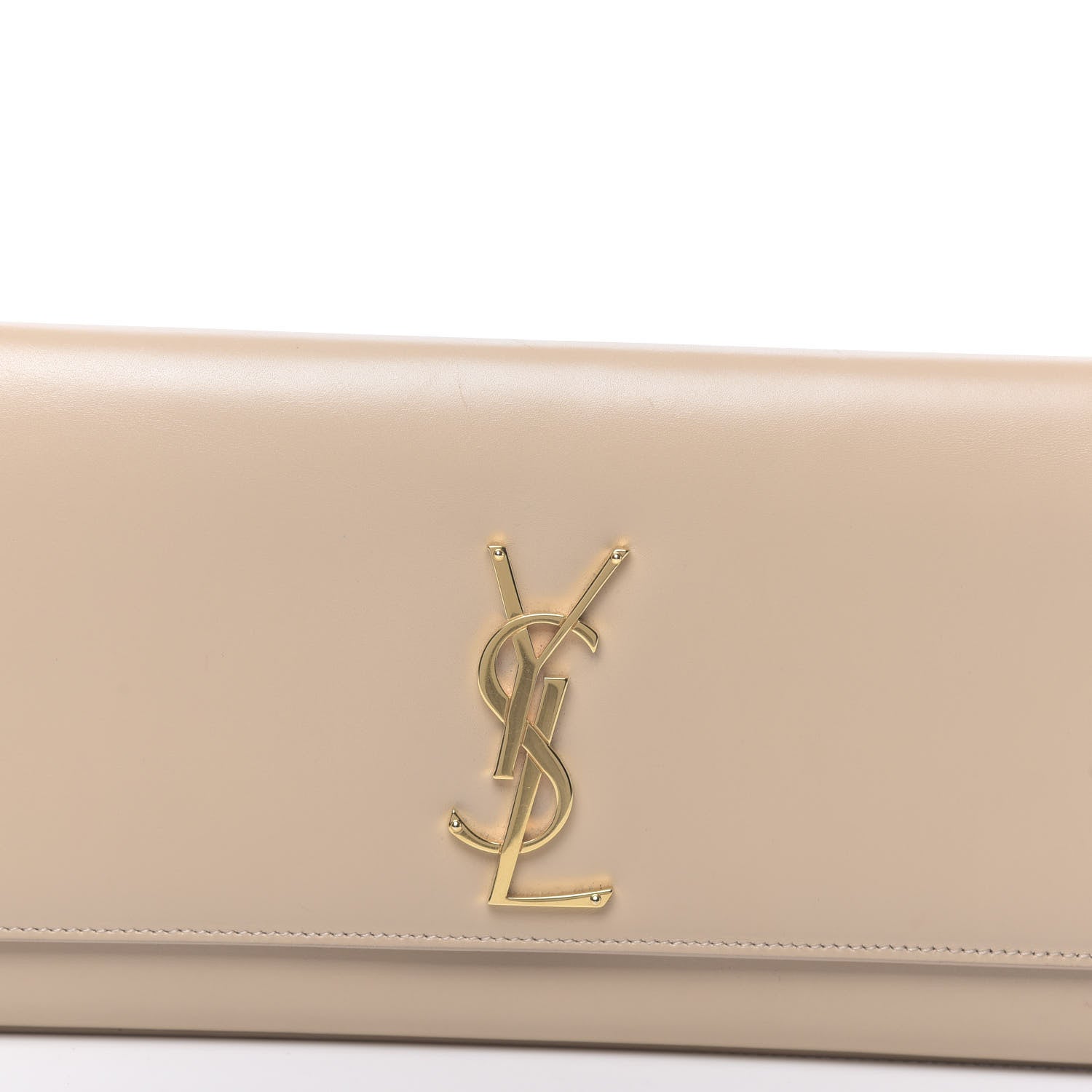 Saint Laurent Smooth Calfskin Cassandre Clutch Nude Powder 12 of 12
