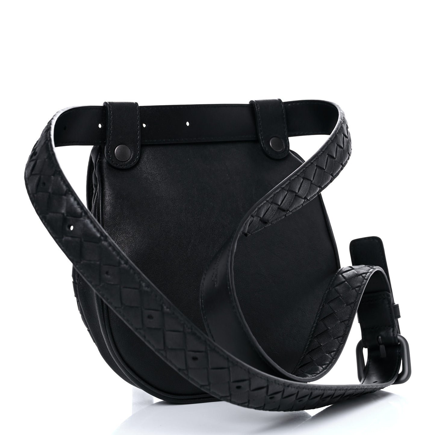 Nappa Intrecciato Belt Bag Nero Black