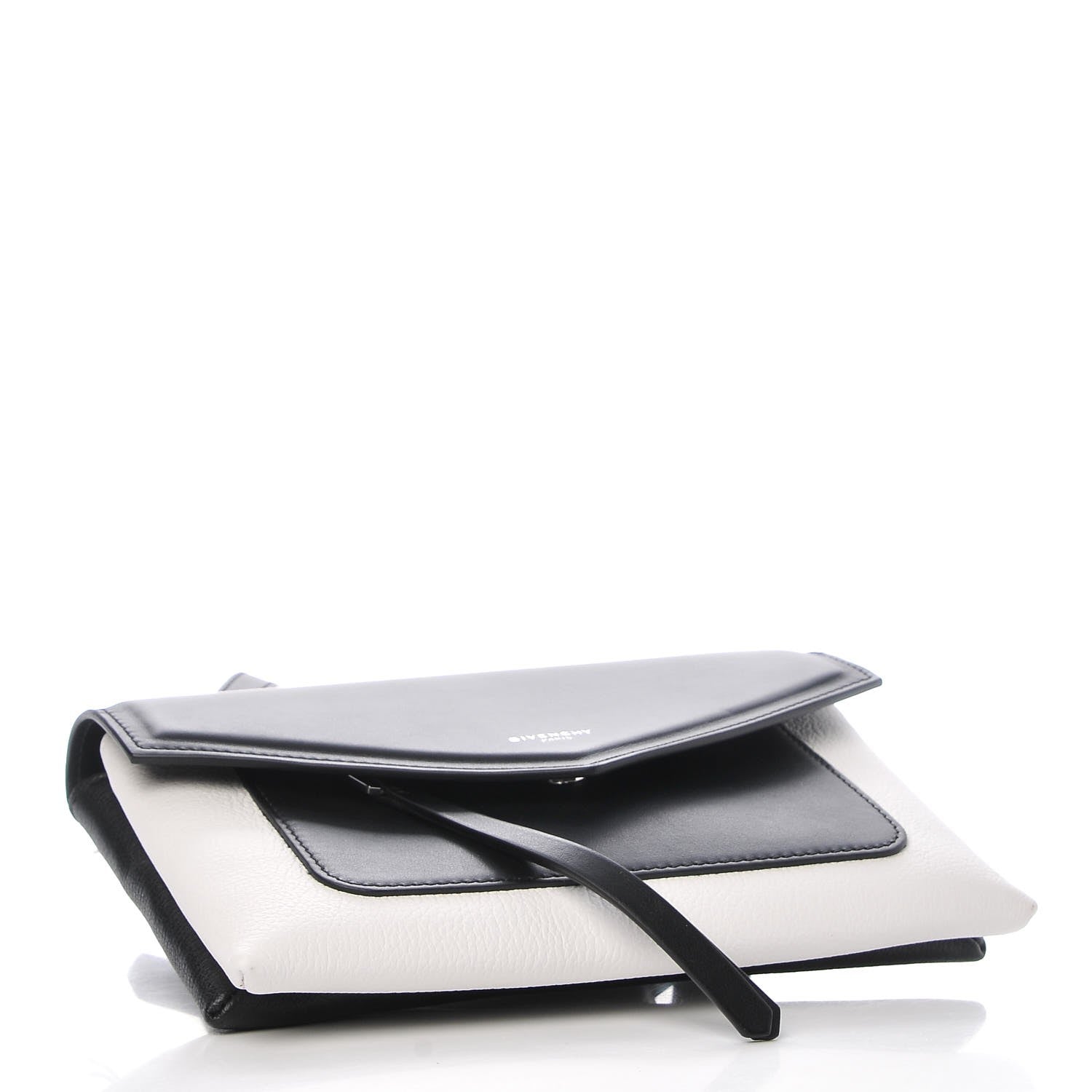 Givenchy Calfskin Duetto Crossbody Bag White Black 4 of 7