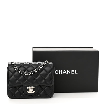 Chanel Lambskin Quilted Mini Square Flap Black 11 of 11