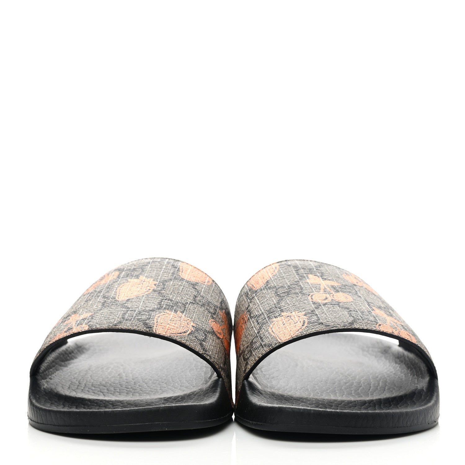 Gucci GG Supreme Monogram Berry Womens Slide Sandals 39 Beige Light Copper 2 of 7