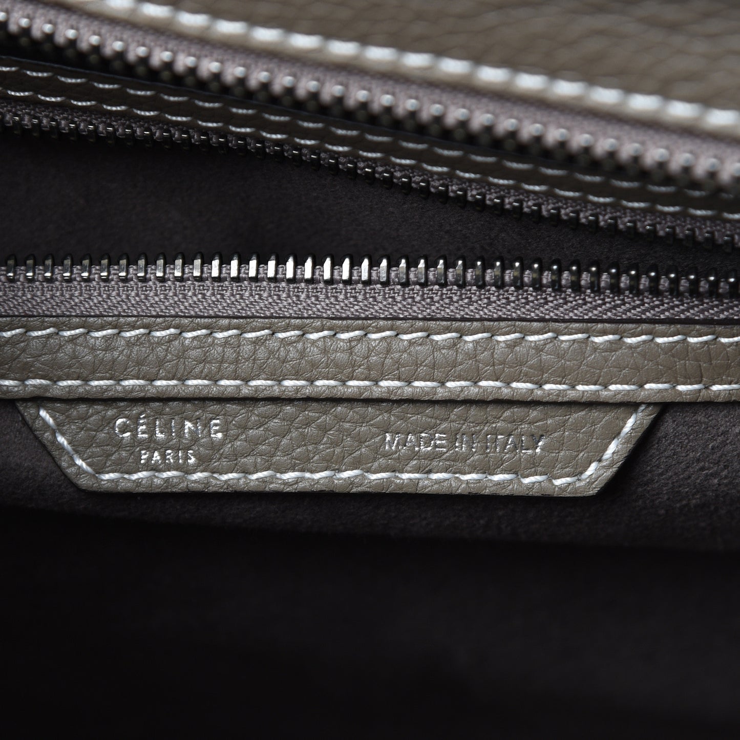 Drummed Calfskin Mini Luggage Souris