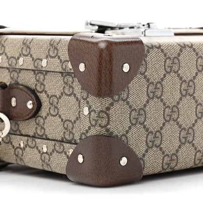 Gucci GG Supreme Monogram Globe-Trotter Beauty Case Brown 9 of 17
