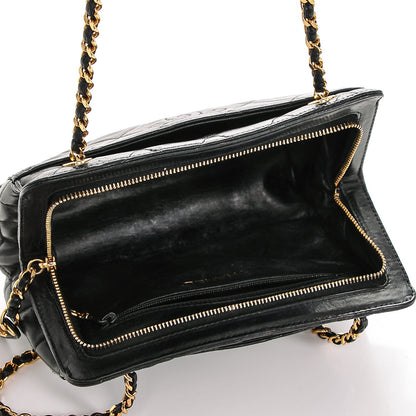 Chanel Lambskin Quilted Shoulder Bag Black 5 of 8