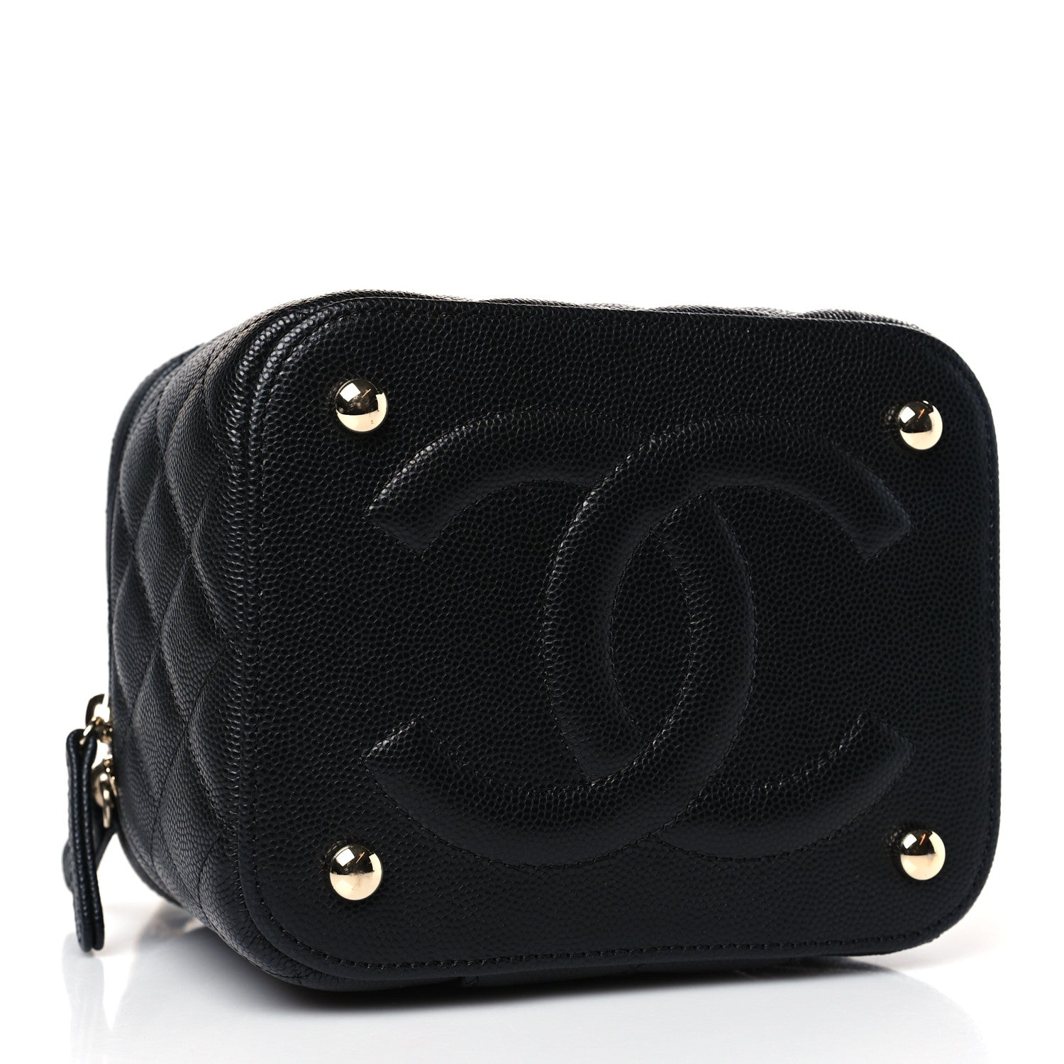 Chanel Caviar Quilted Small CC Vanity Case Black 4 of 10