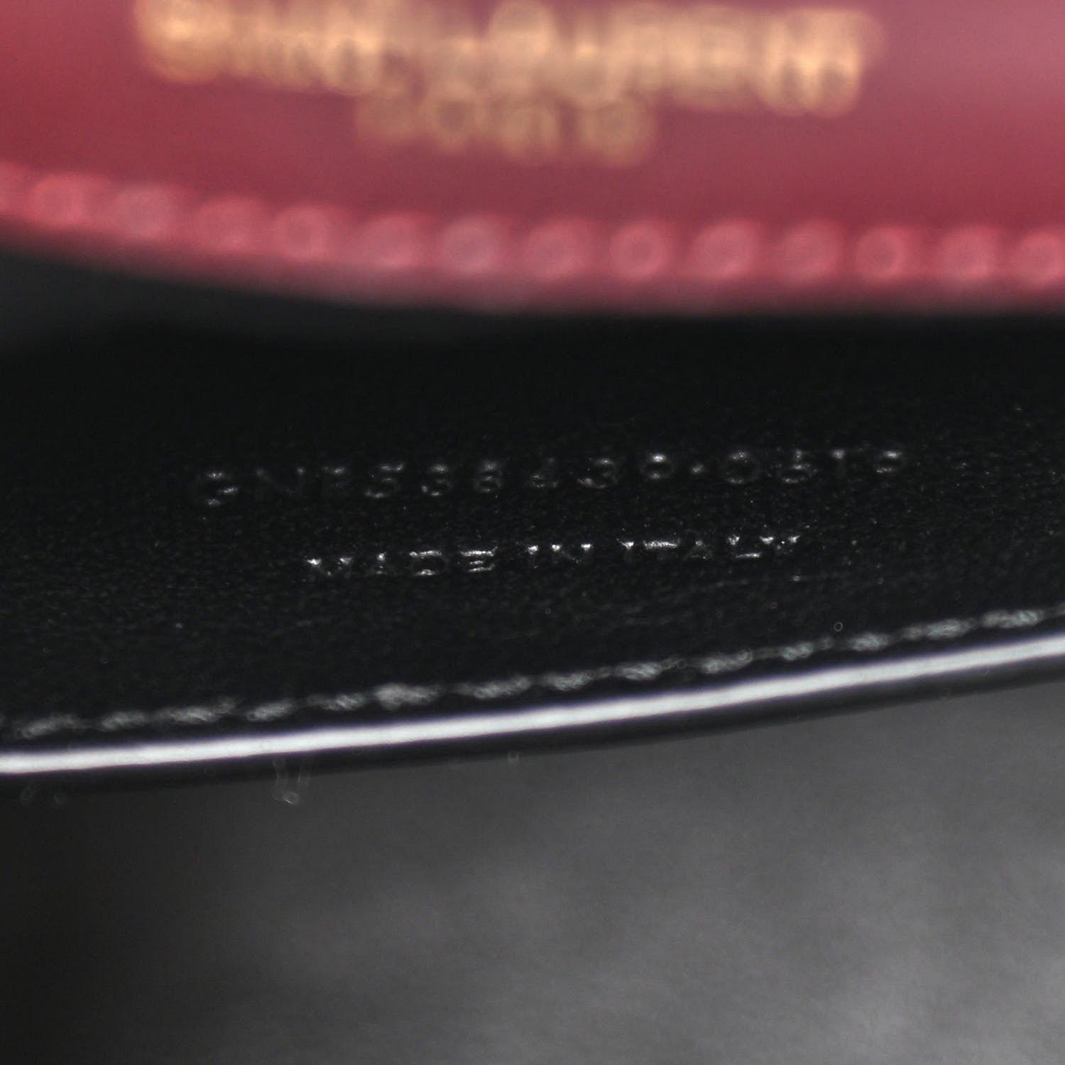 Saint Laurent Velvet Matelasse Vicky Chain Bag Burgundy 7 of 10
