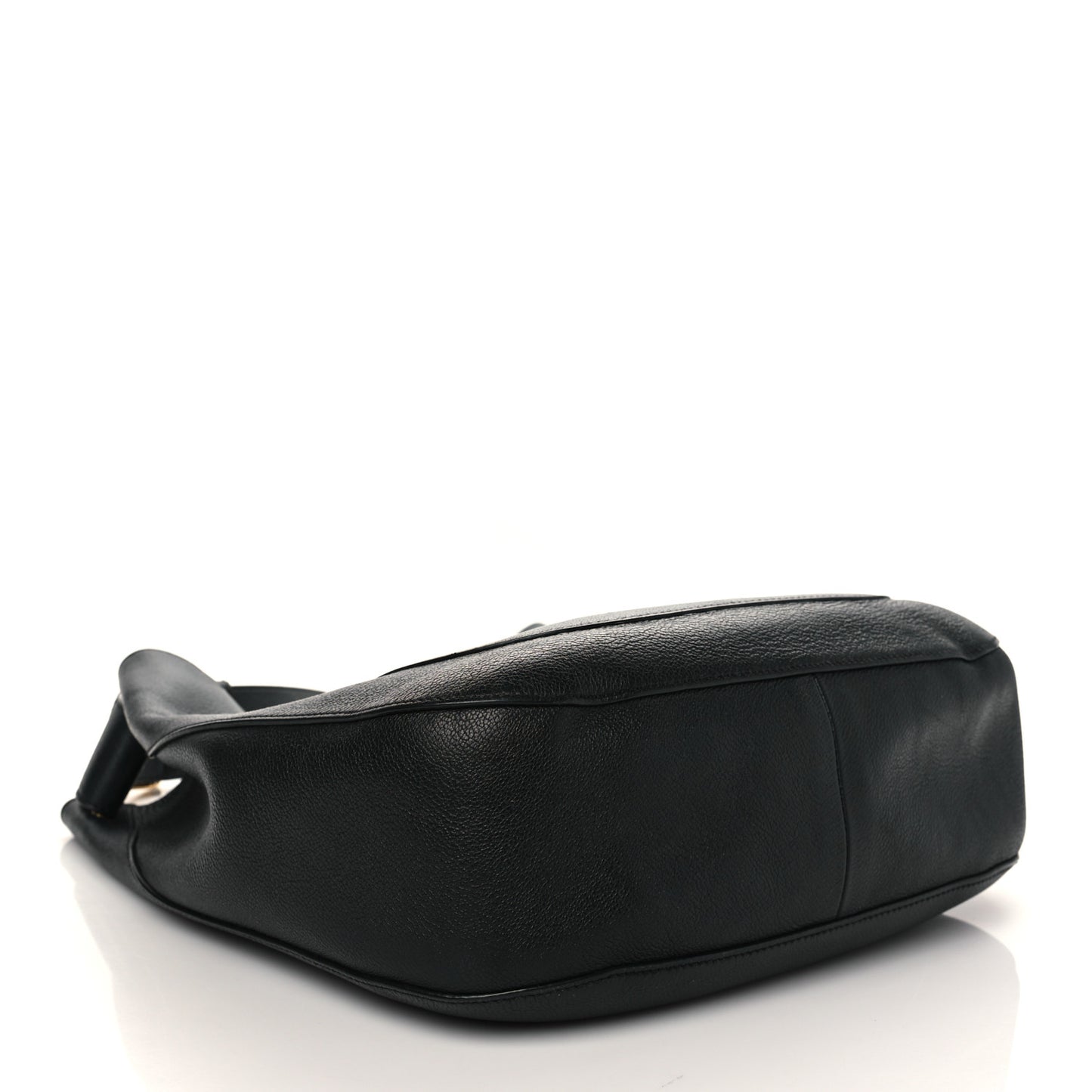 Grainy Calfskin Small Elmstone Hobo Black