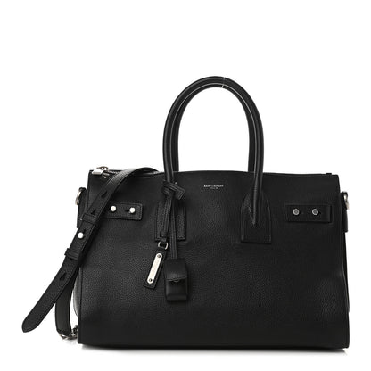 Saint Laurent Grained Calfskin Small Supple Sac De Jour Black 1 of 15