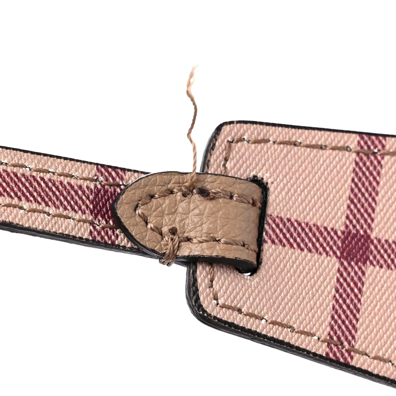 Burberry Haymarket Check Colours Small Lorne Bucket Crossbody Beige 9 of 9