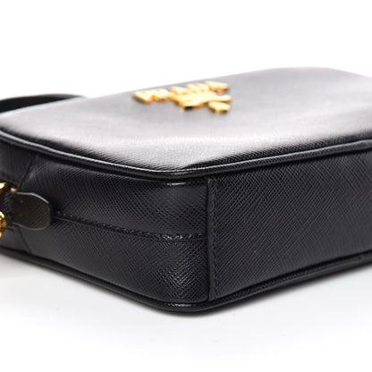 Prada Saffiano Small Camera Crossbody Bag Black 5 of 9