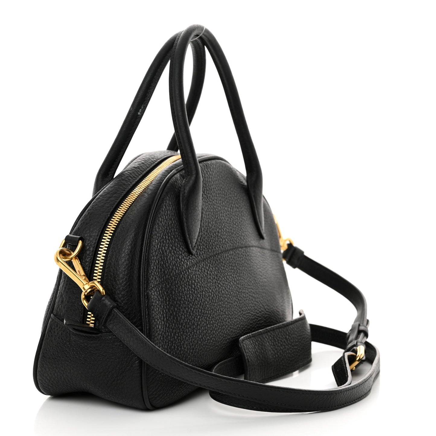 Vitello Daino Bowler Black