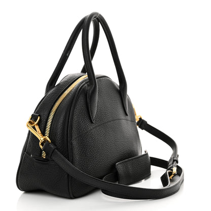 Prada Vitello Daino Bowler Black 3 of 14