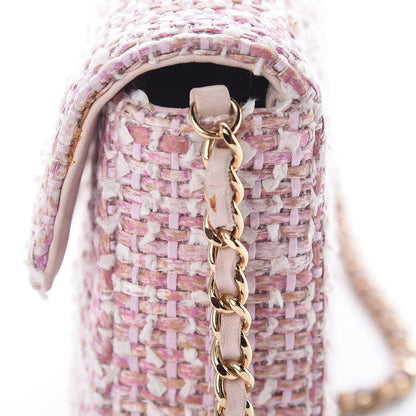 Chanel Tweed East West Flap Pink 9 of 11