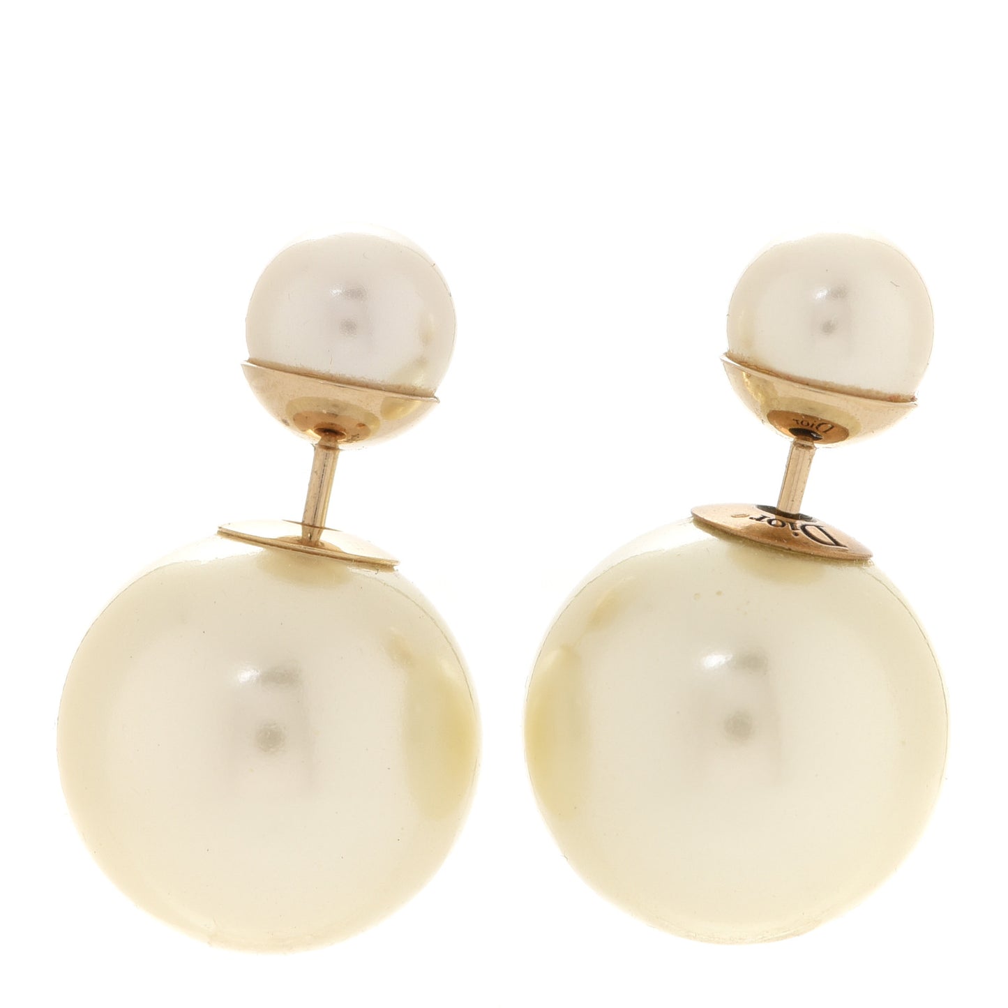 Pearl Mise En Dior Tribal Earrings Gold