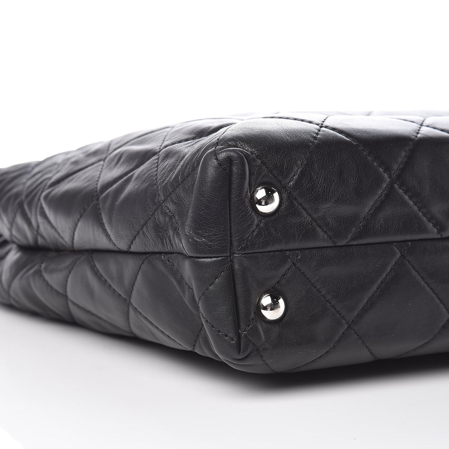 Calfskin Quilted In The Business North South Tote Black