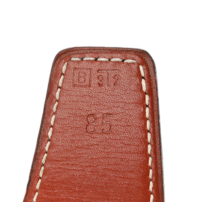 Hermes Box 30mm H Belt 85 34 Black Brique 6 of 7