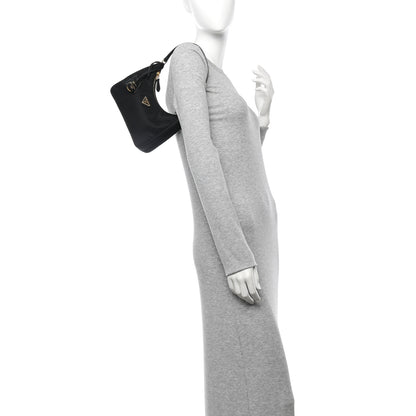 Prada Tessuto Nylon Saffiano Mini Re-Edition 2005 Bag Black 2 of 12