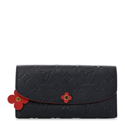 Louis Vuitton Empreinte Bloom Flower Emilie Wallet Marine Rouge 1 of 6