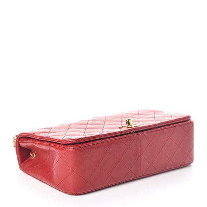 Chanel Lambskin Quilted Small Single Flap Red 4 of 12