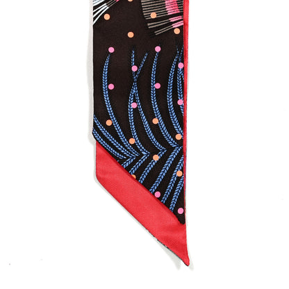 Hermes Silk Plumetis Twilly Rose 2 of 4