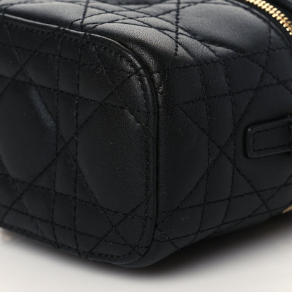Christian Dior Lambskin Cannage Micro Lady Dior Vanity Case Black 9 of 9