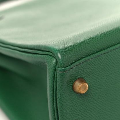 Hermes Courchevel Kelly Retourne 32 Vert Bengale 11 of 13