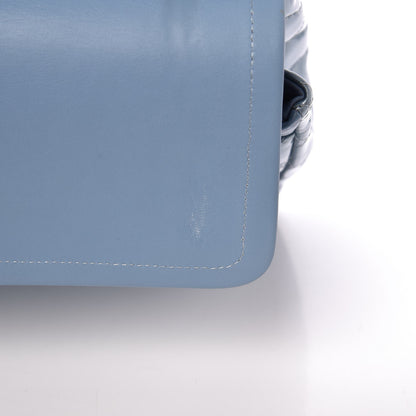Chanel Patent Quilted Maxi Double Flap Light Blue 12 of 14