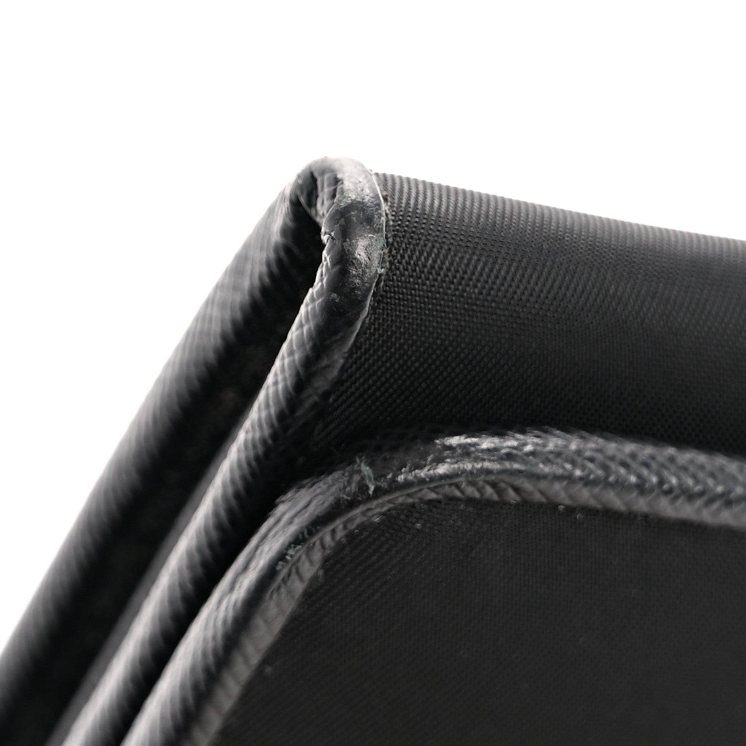 Prada Tessuto Nylon Triangle Continental Flap Wallet Black 8 of 13