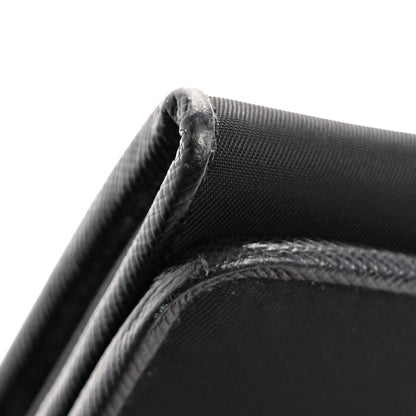 Prada Tessuto Nylon Triangle Continental Flap Wallet Black 8 of 13
