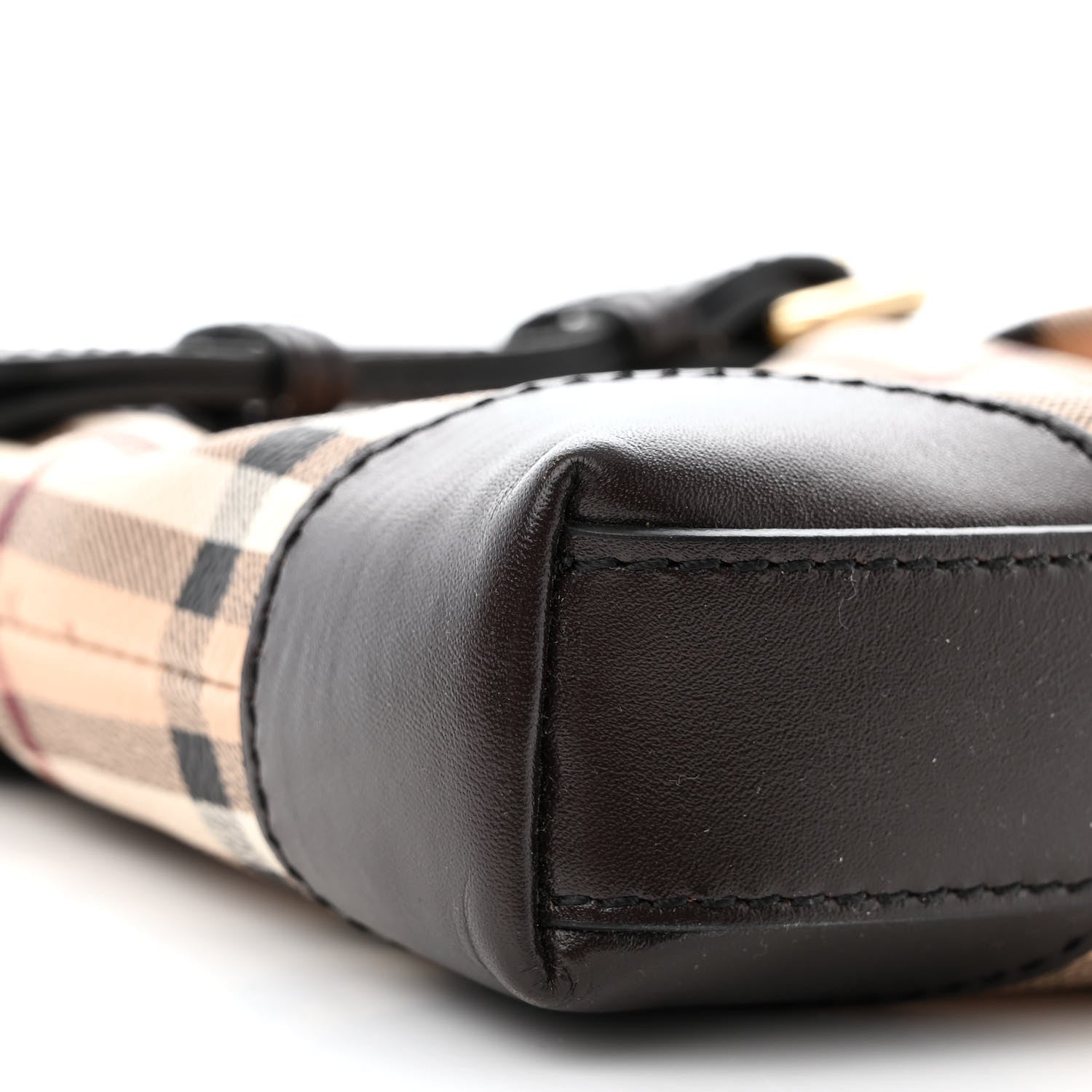 Burberry Haymarket Check Smithfield Clutch Chocolate 9 of 12