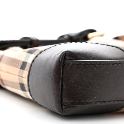 Burberry Haymarket Check Smithfield Clutch Chocolate 9 of 12