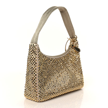 Prada Satin Crystal Mini Re-Edition 2000 Bag Platino 3 of 8
